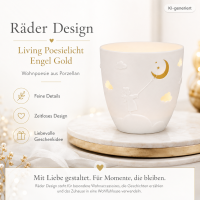 Räder Windlicht Engel Mond