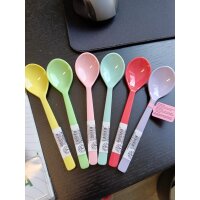 Kinder Teelöffel 14,5cm Bunt - 6er Set aus Melamin...