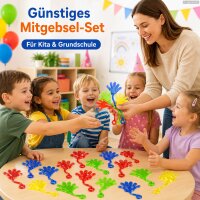 Klatschhände 12er Bunt Transparent Sticky Hands für Mitgebsel
