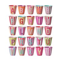 Melamin Becher mit Buchstaben - Mädchen
