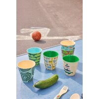 Rice Melamin Becher Set 6er Wildlife Jungen
