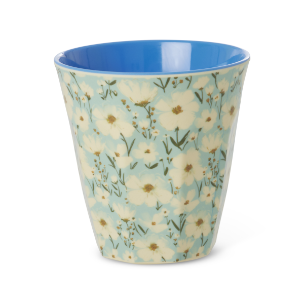 Rice Melamin Becher Medium mit Sommer Blumen Print