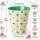 Melamin Becher 250ml Creme Vanille - Blumenbecher mintgrün aus Melamin
