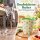 Melamin Becher 250ml Creme Vanille - Blumenbecher mintgrün aus Melamin