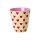 Rice Melamin Becher Medium Herz Print Beige