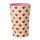 Rice Melamin Becher Groß Herz Print Beige