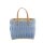 Rice Raffia Einkaufstasche Medium Türkis Blau