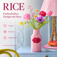 Rice Keramik Vase Kussmund - 6,5 x 14 cm