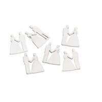 Streudeko Brautpaar - 12 Stück