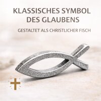 Kerzenstecker Fisch aus Aluminium