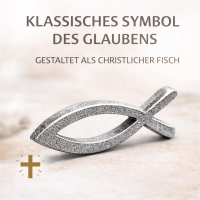 Kerzenstecker Fisch aus Aluminium