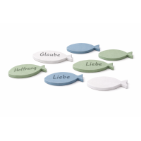 Streudeko Fische 8-Stück - Grün Blau Weiß