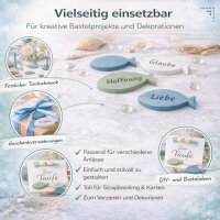 Streudeko Fische 8-Stück - Grün Blau Weiß