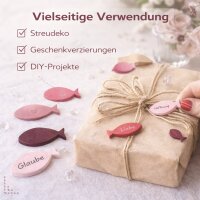 Streudeko Fische 8-Stück - Rosa Rot