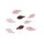 Streudeko Fische 8-Stück - Rosa Rot