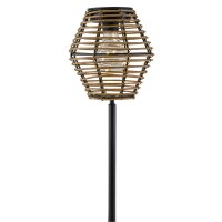 Solarlampe Natur Eckig - 17 x 17 x 52 cm