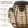 Solarlampe Natur Eckig - 17 x 17 x 52 cm