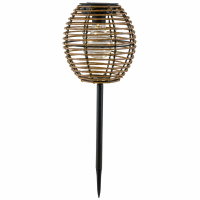 Solarlampe Natur Rund - 17 x 17 x 52 cm