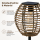 Solarlampe Natur Rund - 17 x 17 x 52 cm