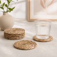 Getränkeuntersetzer aus Naturbast 4er-SET - Ø 11,5 cm