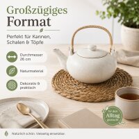 Tischset aus Naturbast Rund - Ø 26 cm