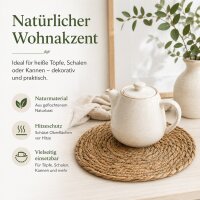 Tischset aus Naturbast Rund - Ø 26 cm
