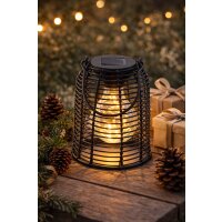 Solarlampe zum Aufhängen - Schwarz 13 x 13 x 17 cm