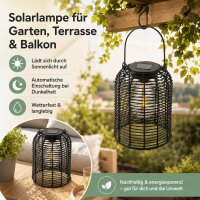 Solarlampe zum Aufhängen - Schwarz Ø 15 cm x 20 cm
