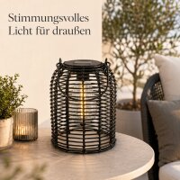 Solarlampe zum Aufhängen - Schwarz Ø 15 cm x 20 cm