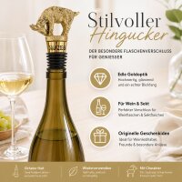 Weinflaschenverschluss Ziege - Gold