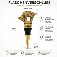 Weinflaschenverschluss Ziege - Gold