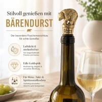 Weinflaschenverschluss Bär - Gold