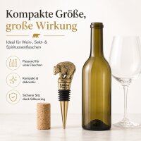 Weinflaschenverschluss Bär - Gold