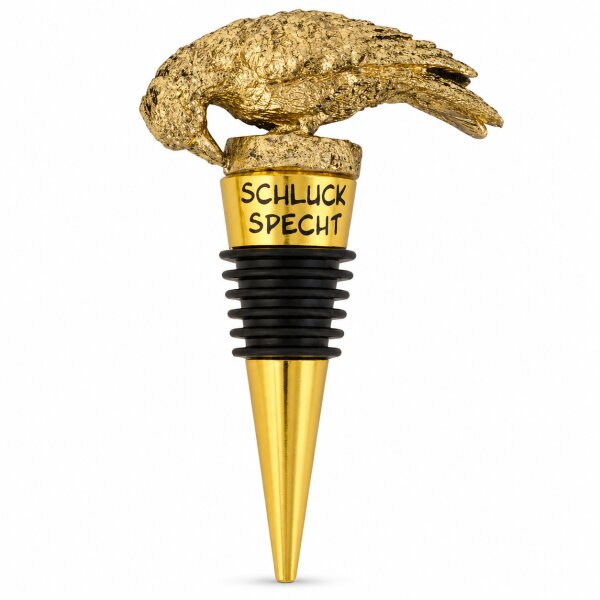 Weinflaschenverschluss Specht - Gold