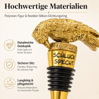 Weinflaschenverschluss Specht - Gold