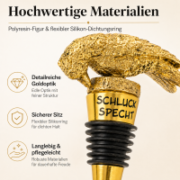 Weinflaschenverschluss Specht - Gold