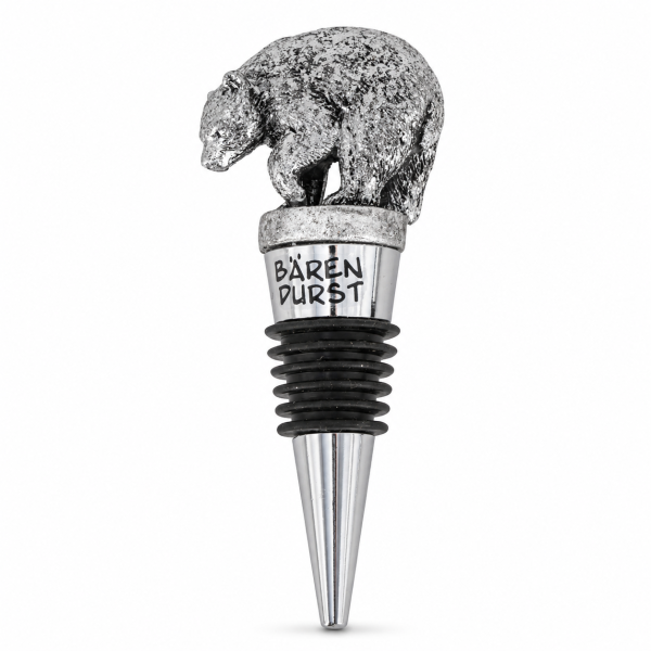 Weinflaschenverschluss Bär - Silber