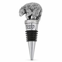 Weinflaschenverschluss Bär - Silber