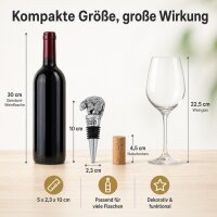 Weinflaschenverschluss Bär - Silber