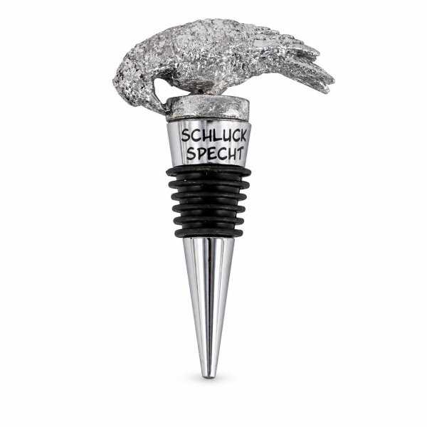 Weinflaschenverschluss Specht- Silber
