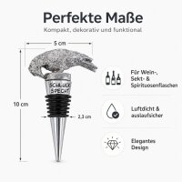 Weinflaschenverschluss Specht- Silber