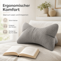 Kissen Leseknochen Inga - Grau