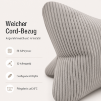 Kissen Leseknochen Inga - Grau