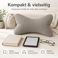 Kissen Leseknochen Inga - Grau