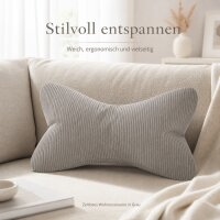 Kissen Leseknochen Inga - Grau