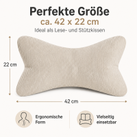 Kissen Leseknochen Inga - Natur