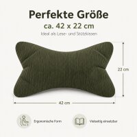 Kissen Leseknochen Inga - Dunkelgrün
