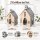 Laternen Set Holz Metall 25-34cm Natur Silberfarben Hausform Deko