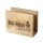 Serviettenhalter BBQ aus Holz - 13 x 6 x 10,5 cm