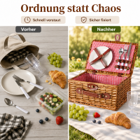 Picknickkorb Darcel - 11 teilig